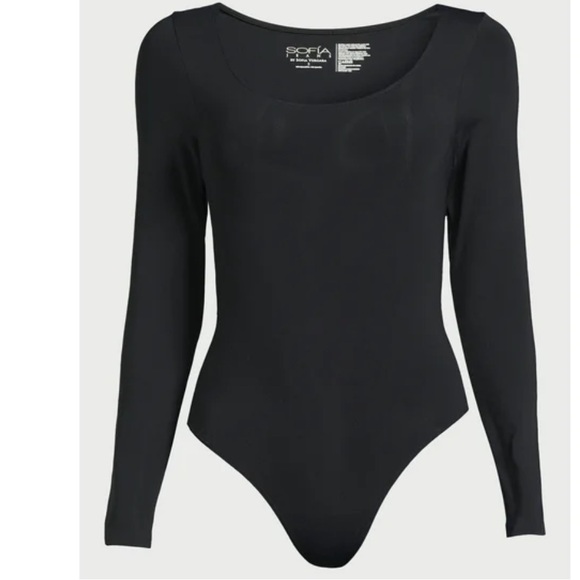 Sofia by Sofia Vergara Black Scoop Neck Bodysuit Sz XXL NWT - Picture 16 of 16